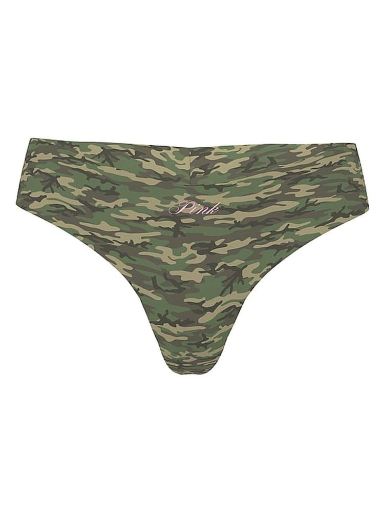 Victoria's Secret PINK Camo Green Thong Knickers - Image 3 of 3