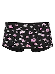 Victoria's Secret PINK Black Floral Short Knickers - Image 3 of 3