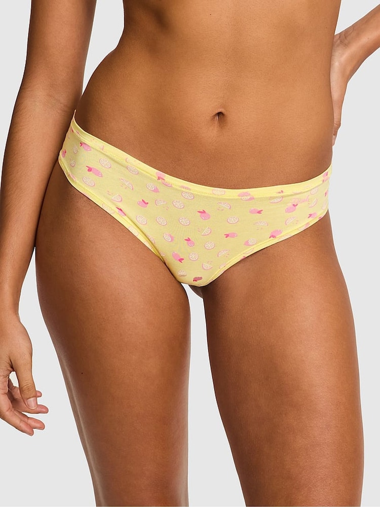 Victoria's Secret PINK Mellow Yellow Fruit Cheeky Cotton Knickers - Image 1 of 3