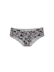 Victoria's Secret Black Sketch Floral Cheeky Knickers - Image 3 of 3