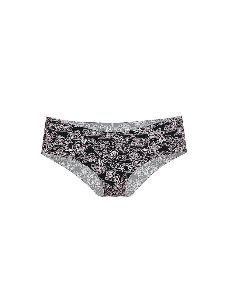 Victoria's Secret Black Sketch Floral Cheeky Knickers - Image 3 of 3