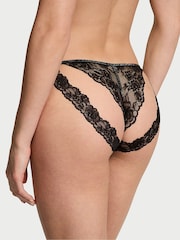 Victoria's Secret Black Bikini Sheer Shine Lace Knickers - Image 2 of 2