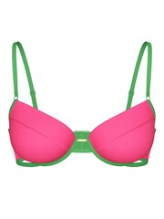 Victoria's Secret PINK Carmine Rose Pink Push Up Gated Bikini Top - Image 3 of 3