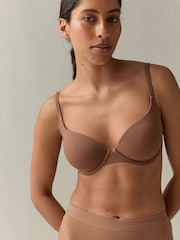 self. Mocha Nude T Shirt Bra - Image 3 of 10