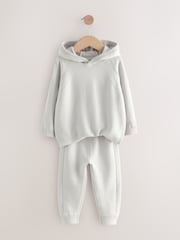 Light Grey Knitted Hoodie and Leggings Set (3mths-7yrs) - Image 3 of 5