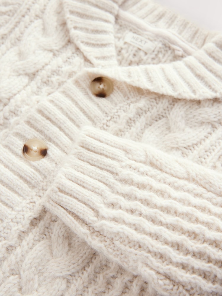 Cream Character Cardigan (3mths-7yrs) - Image 4 of 4 Cream Character Cardigan (3mths-7yrs) - Image 4 of 4