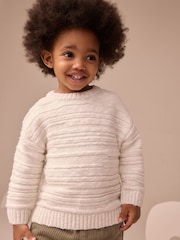 Ecru White Knitted Jumper (3mths-7yrs) - Image 1 of 7