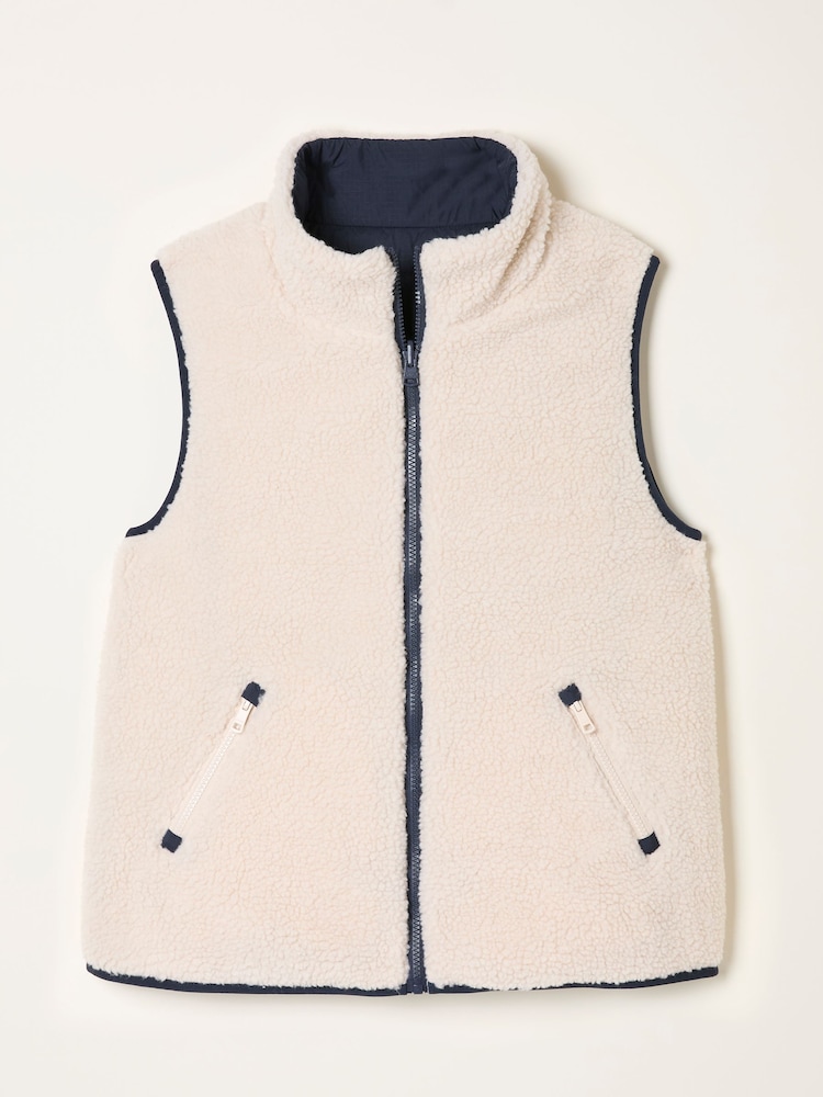 أزرق داكن - FatFace Reversible Gilet - صورة 7 من 7