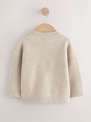 Neutral Gingerbread House Knitted Christmas Jumper (3mths-7yrs) - Image 5 of 7