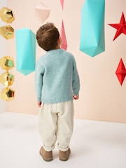 Azul mineral - Suéter navideño de punto (3 meses - 7 años) - Imagen 3 de 8