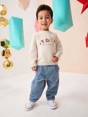 Crema - Suéter navideño de punto (3 meses - 7 años) - Imagen 2 de 8