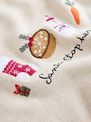 Crema - Suéter navideño de punto (3 meses - 7 años) - Imagen 7 de 8