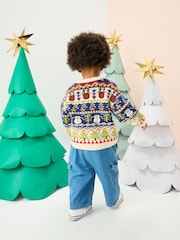 Multi Knitted Christmas Jumper (3mths-7yrs) - Image 2 of 8