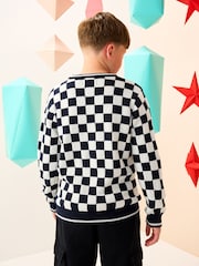 Navy/White Gingerbread Christmas Jumper (3-16yrs) - Image 3 of 8