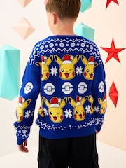 Bright Blue Pokémon Christmas Jumper (3-16yrs) - Image 3 of 4