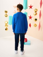 Cobalt Blue Gaming Christmas Jumper (3-16yrs) - Image 2 of 3