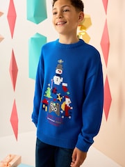 أزرق كوبالت تصميم Gaming - كنزة عيد الميلاد (للأعمار من 3 سنوات إلى 16 سنة) - صورة 4 من 8