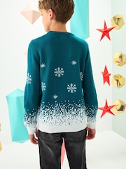 Green Santa Christmas Jumper (3-16yrs) - Image 2 of 7
