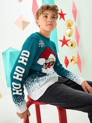 Green Santa Christmas Jumper (3-16yrs) - Image 3 of 7