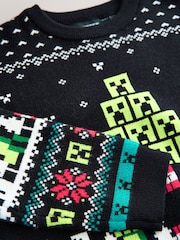 Black Minecraft Christmas Jumper (3-16yrs) - Image 4 of 4