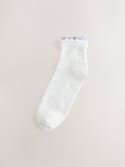 Bela/nevtralna - Double Layer Cropped Ankle Socks 4 Pack - Slika 4 iz 7