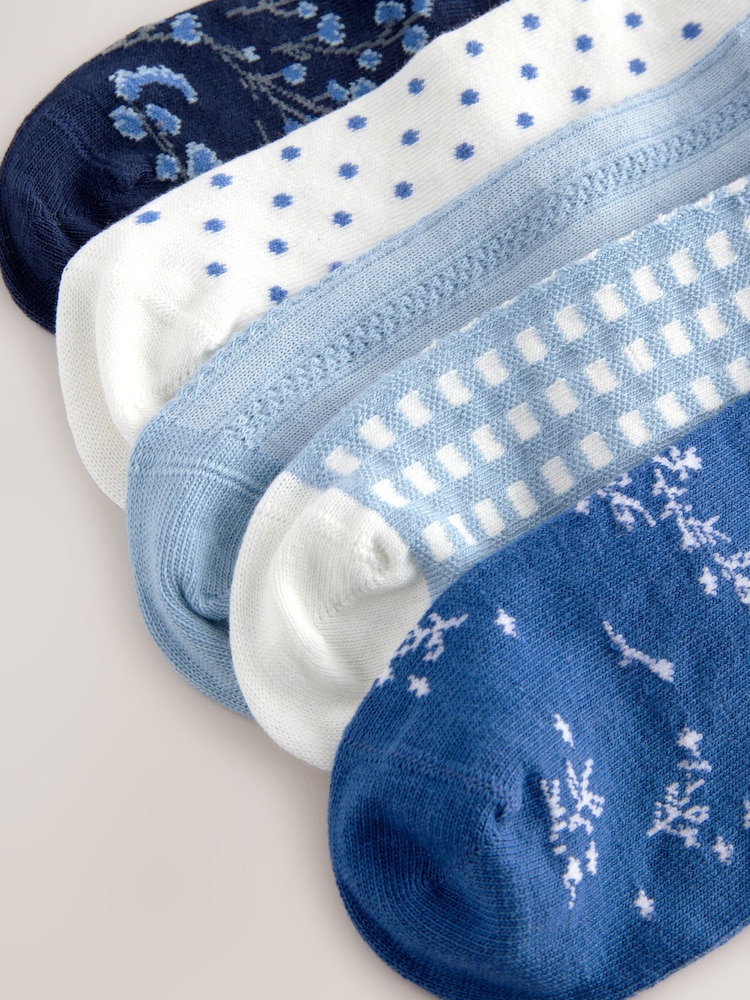 Blue Trainer Socks 5 Pack - Image 7 of 8