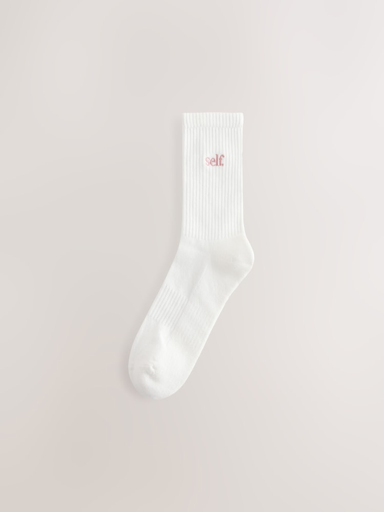 self. Mauve/Grey/Cream 3 Pack Cushion Sole Lounge Ankle Socks 3 Pack - Image 3 of 6