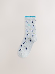 Tropical Slogan Ankle Socks 4 Pack - Image 4 of 7