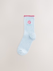 Tropical Slogan Ankle Socks 4 Pack - Image 5 of 7