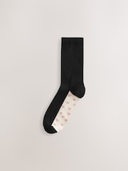 Pretty Hearts Footbed Ankle Socks 5 Pack - Image 4 of 8