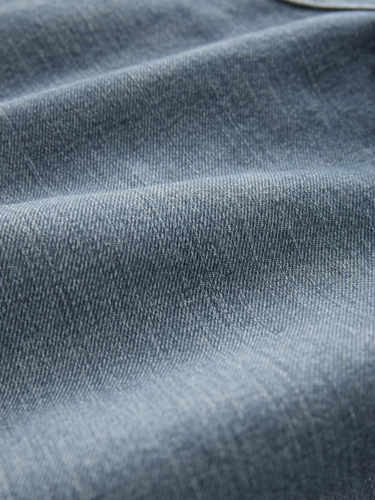Blue Dark Steel Barrel Fit Vintage Wash Denim Jeans - Image 2 of 4