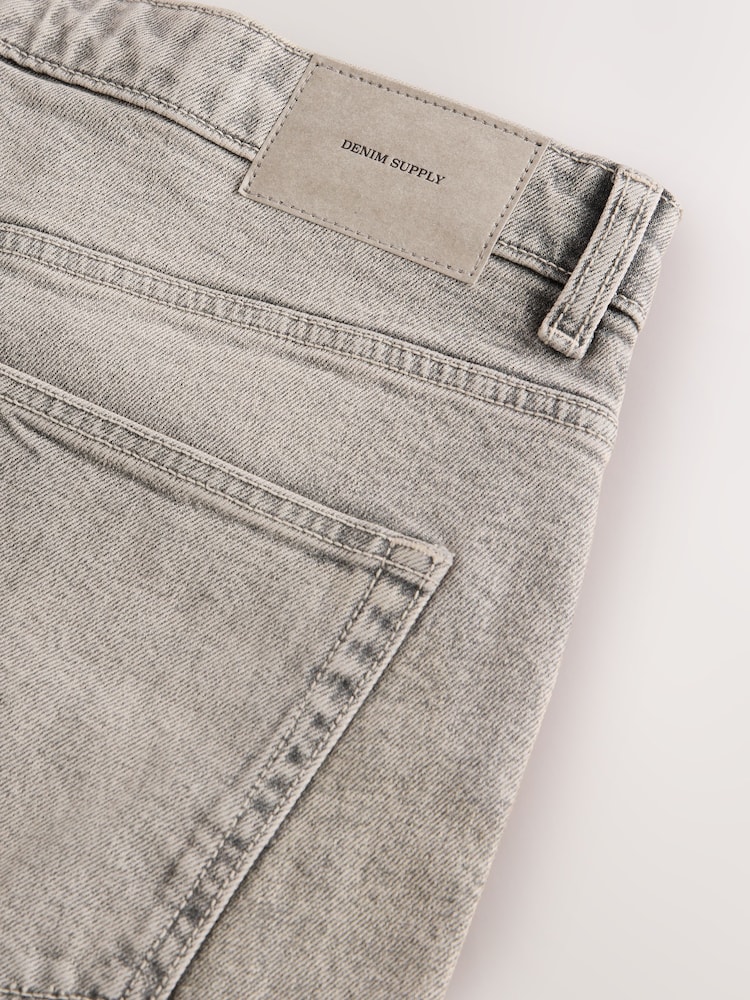 Grey Tint Relaxed Fit Vintage Wash Denim Jeans - Image 11 of 11