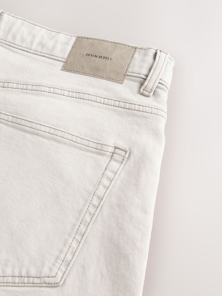 Grey Light Washed Baggy Fit Vintage Wash Denim Jeans - Image 11 of 11