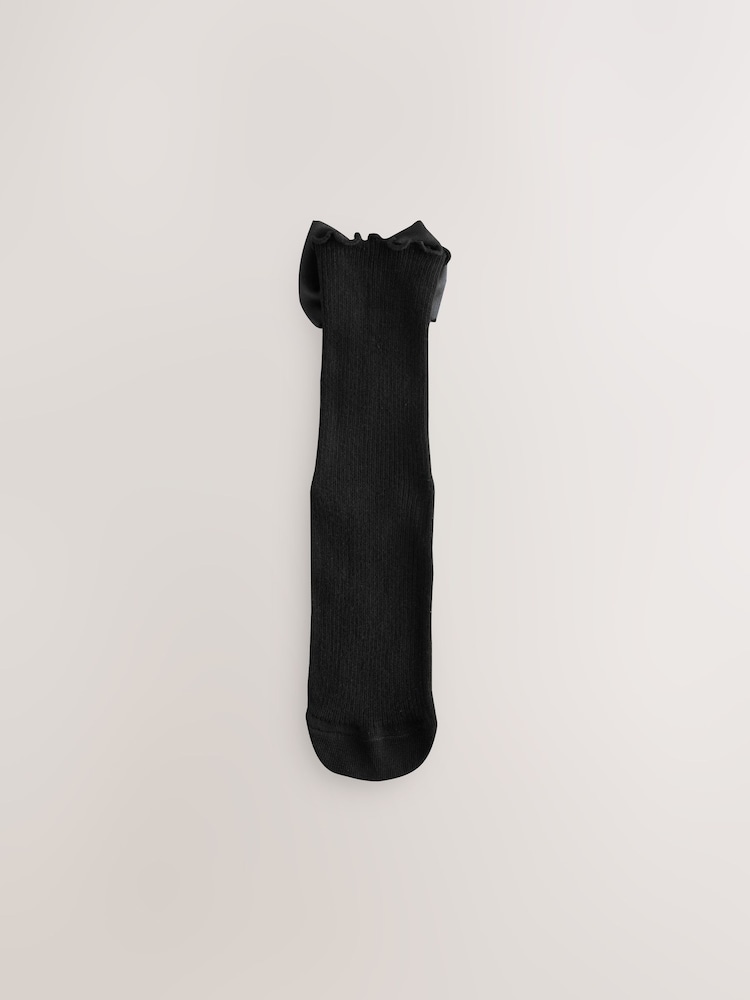 Negro - Pack de calcetines tobilleros con lazo de satén 1 - Imagen 2 de 4