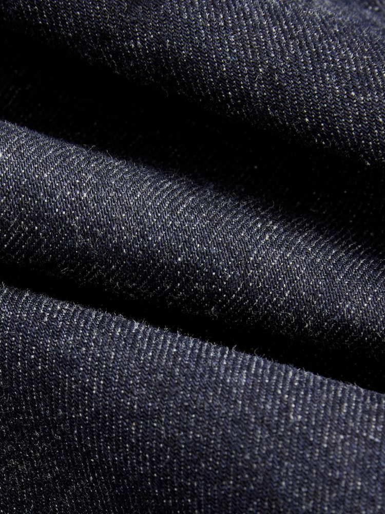 Dark Indigo Rinse Barrel Fit Vintage Wash Denim Jeans - Image 8 of 12