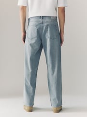 Blue Light Tint Baggy Fit Vintage Wash Denim Jeans - Image 2 of 11
