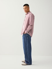 Blue Classic Vintage Baggy Fit Vintage Wash Denim Jeans - Image 3 of 12