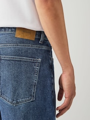 Blue Classic Vintage Baggy Fit Vintage Wash Denim Jeans - Image 6 of 12