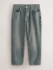 Blue Dark Tint Relaxed Fit Vintage Wash Denim Jeans - Image 6 of 10