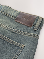 Blue Dark Tint Relaxed Fit Vintage Wash Denim Jeans - Image 9 of 10