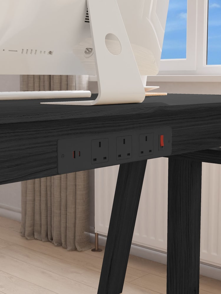 Koble Black Ash Nora Height Adjustable Desk - Image 2 of 4