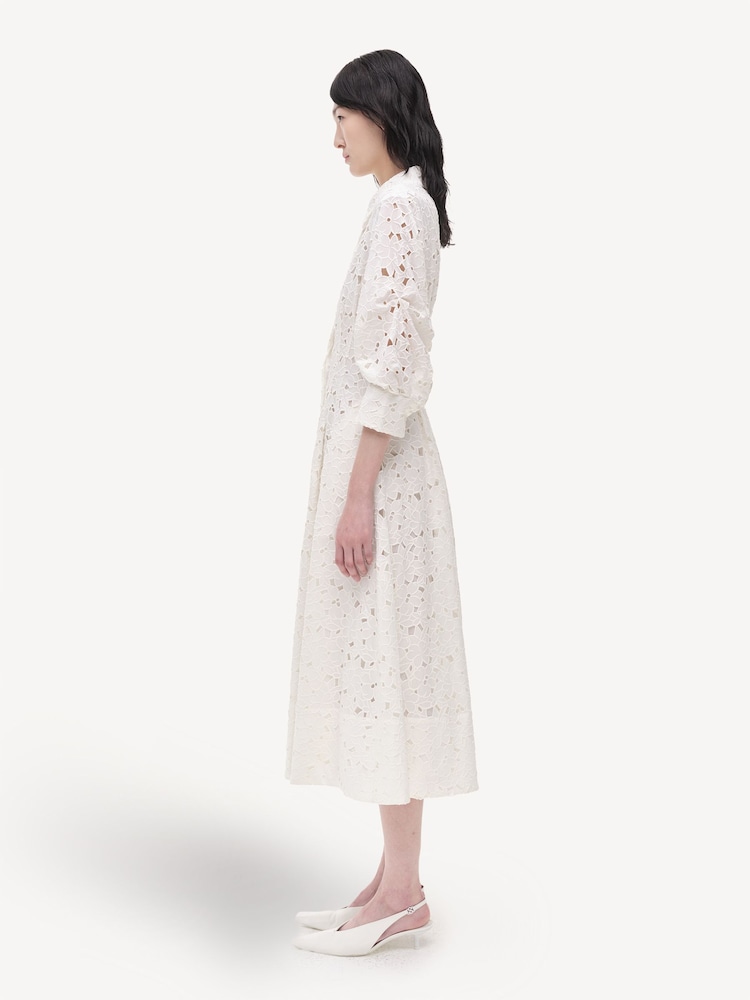 Simkhai White Jazz Shirt Midi Dress - Image 2 of 3