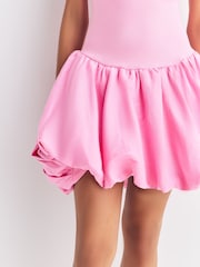 Simkhai Pink Pollie Bubble Mini Dress - Image 3 of 4