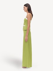 Simkhai Green Eleanor Button Down 100% Linen Cami - Image 3 of 5