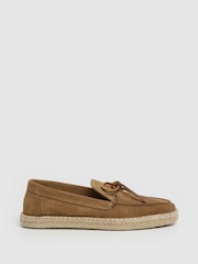 Hackett Suede Espadrilles With Lace-Up Detail - Image 1 of 6