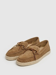 Hackett Suede Espadrilles With Lace-Up Detail - Image 2 of 6