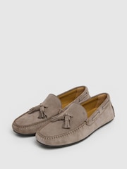Suede Driver Loafer With Tassel - Image 2 of 6