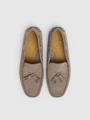 Suede Driver Loafer With Tassel - Image 3 of 6