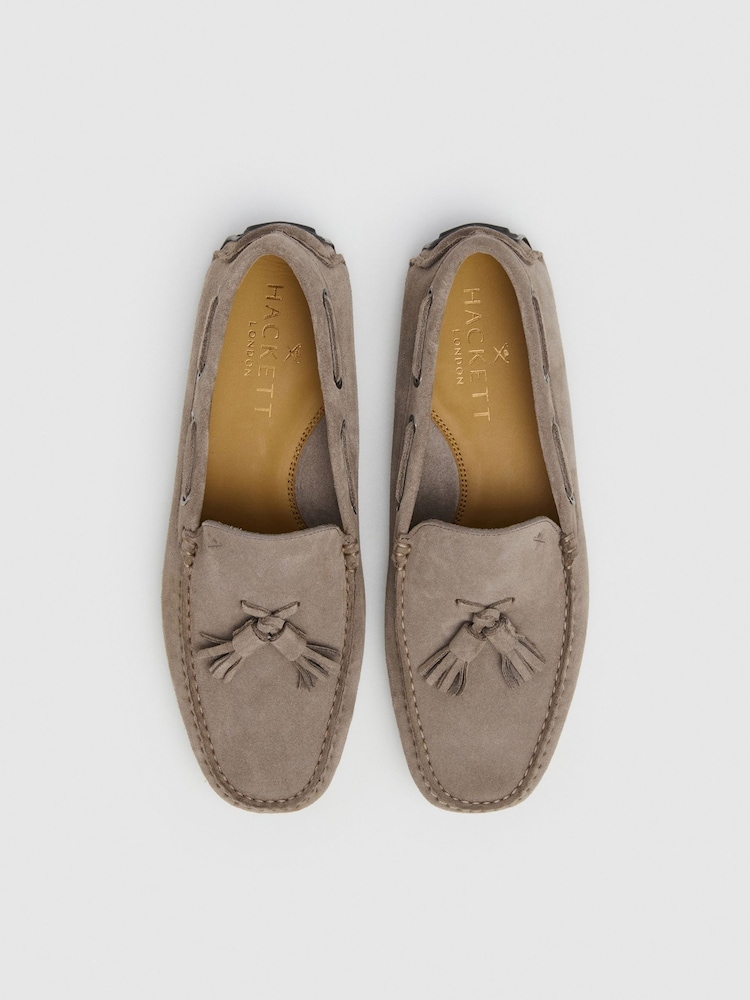 Suede Driver Loafer With Tassel - Image 3 of 6
