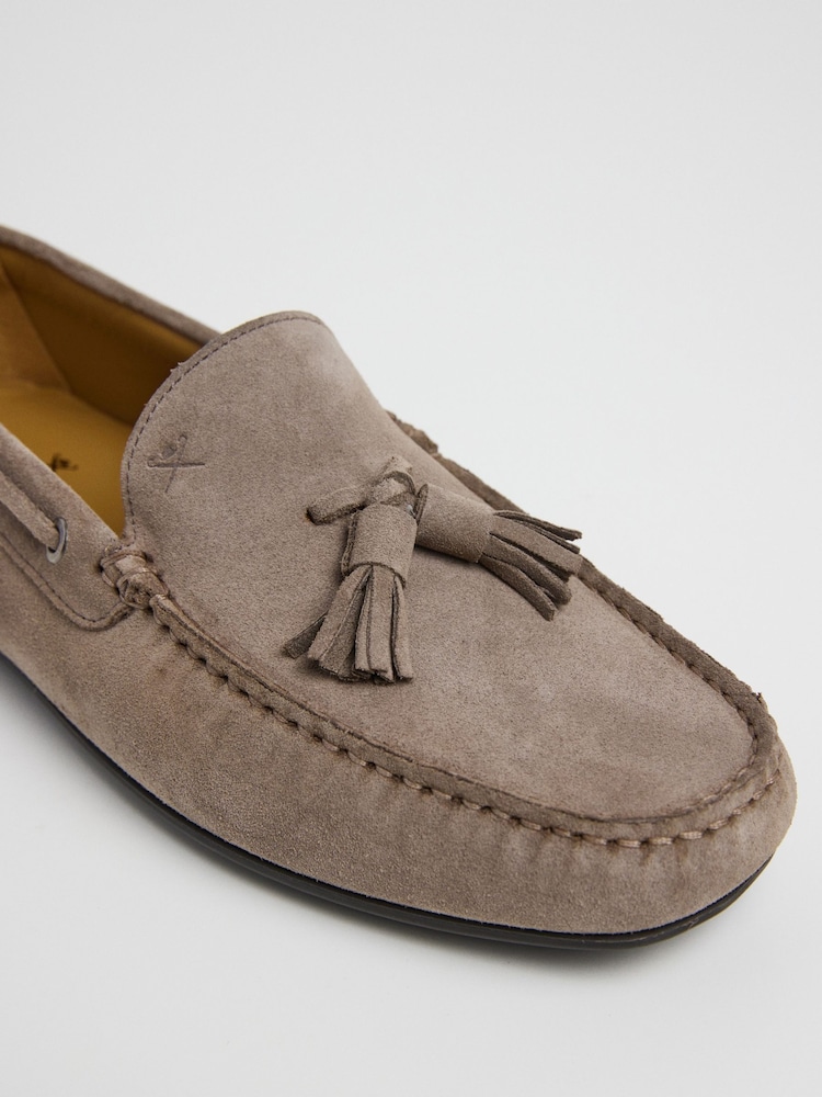 Suede Driver Loafer With Tassel - Image 4 of 6